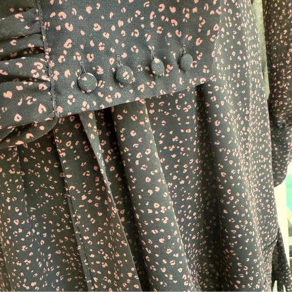 CAbi Prowl Dress 2 Piece Animal Leopard Print Belted Womens Size S Knee Length - Picture 7 of 16